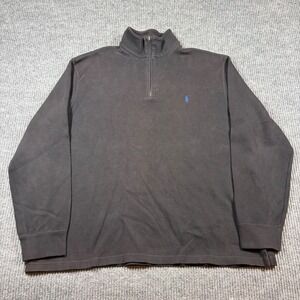 Polo‎ Ralph Lauren Sweater Men's XXL Quarter Zip Pullover Casual Preppy